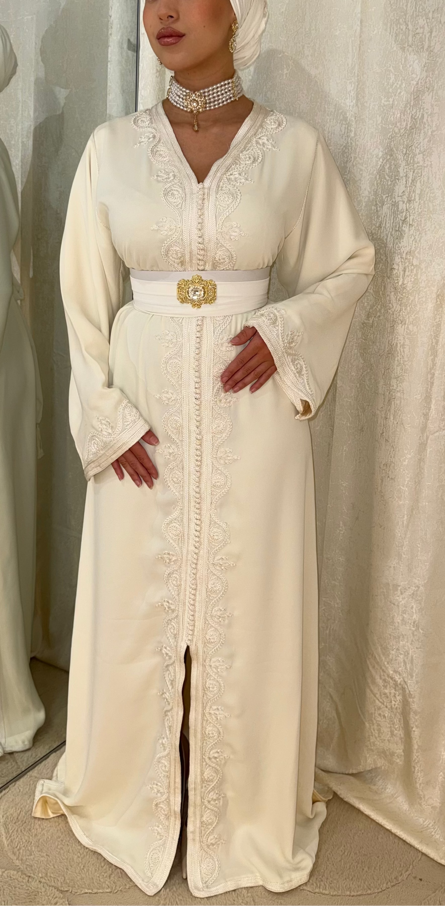 Caftan Laila blanc