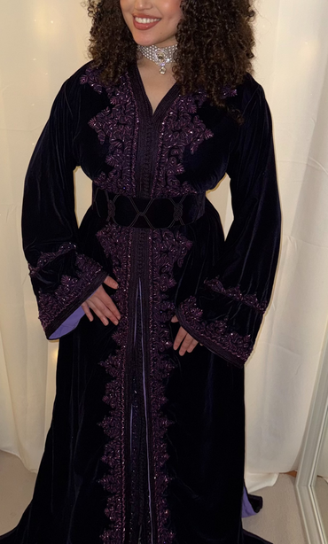 Takchita velours Violet