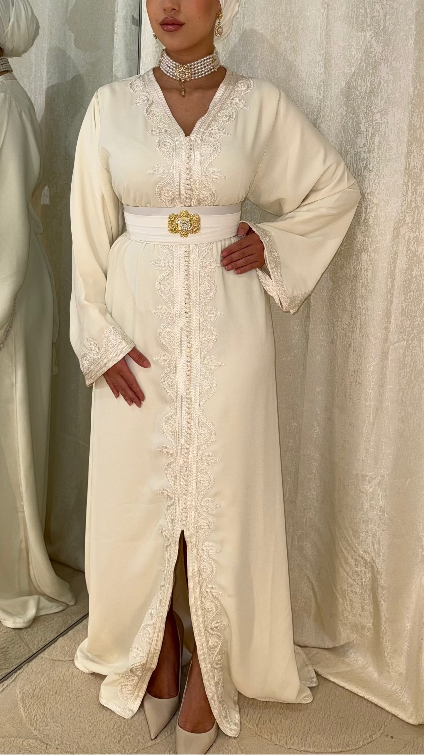 Caftan Laila blanc