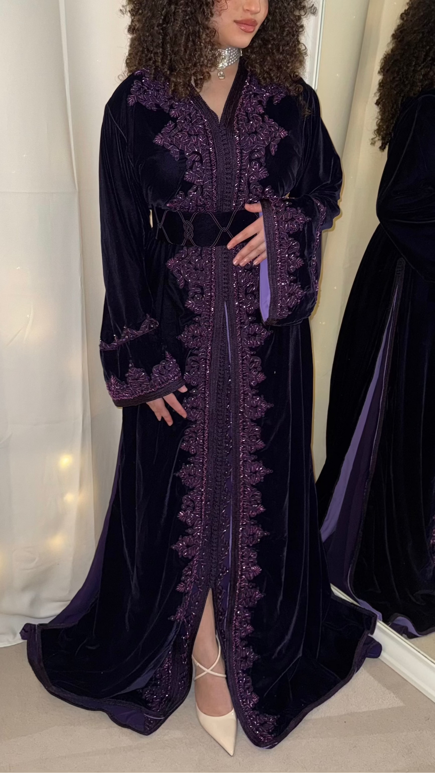 Takchita velours Violet