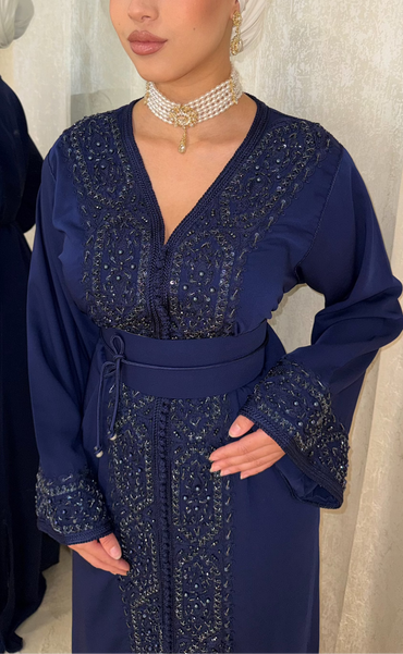 Caftan Bling bleu